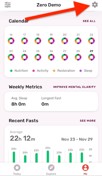 Siri - Add start & end fast to Zero (annotated).gif